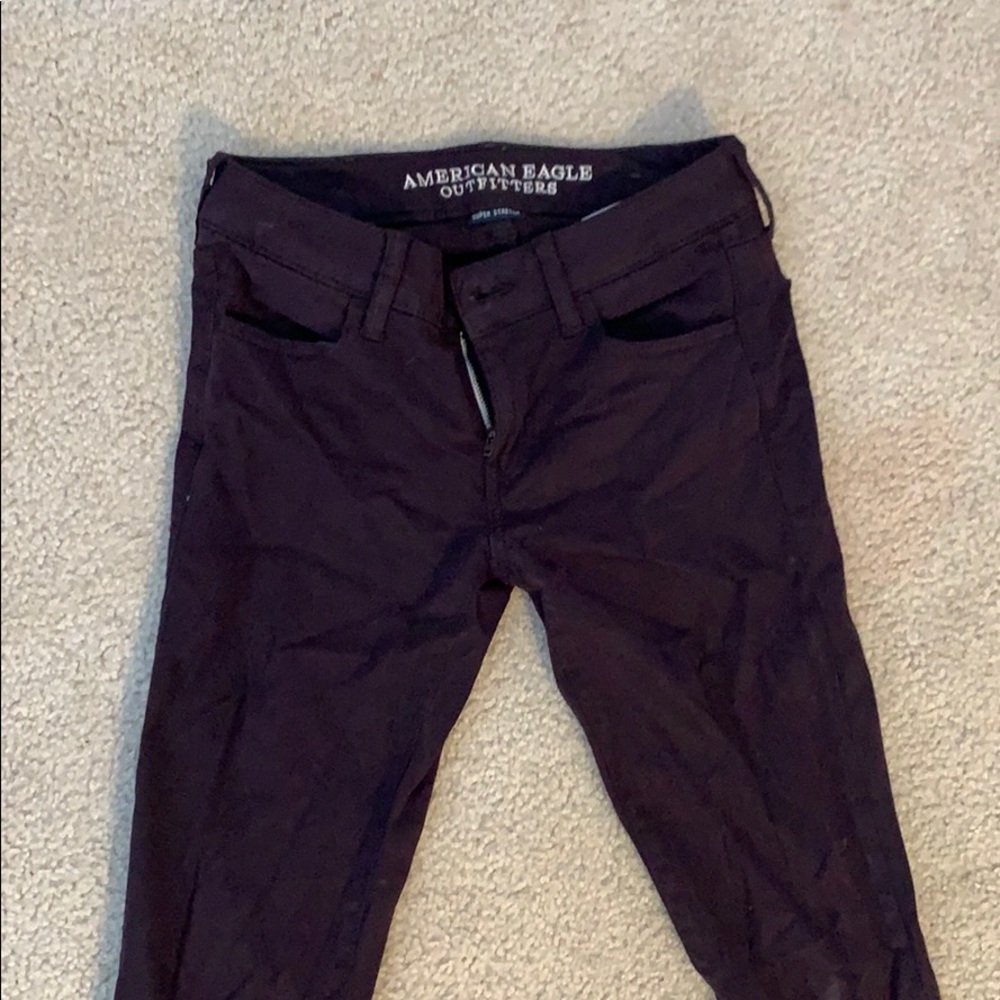 American Eagle Burgundy Jeans